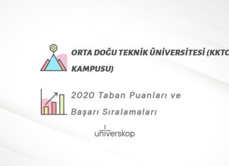 Orta Doğu Teknik Üniversitesi (KKTC Kampusu) Taban Puanları ve Sıralamaları