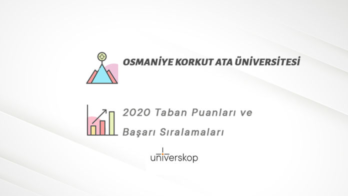 Osmaniye Korkut Ata Üniversitesi Taban Puanları ve Sıralamaları