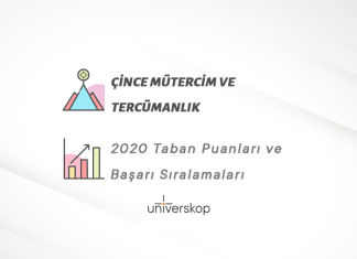 Çince Mütercim ve Tercümanlık Taban Puanları ve Sıralamaları