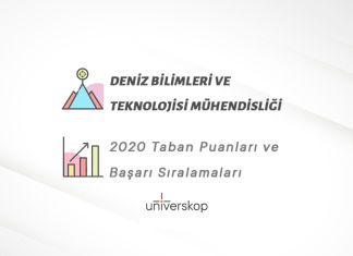 Deniz Bilimleri ve Teknolojisi Mühendisliği Taban Puanları ve Sıralamaları