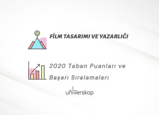 Film Tasarımı ve Yazarlığı Taban Puanları ve Sıralamaları