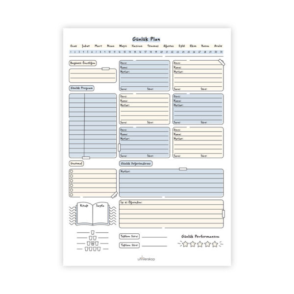 Universkop Günlük Planlayıcı 1