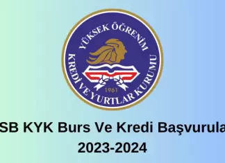 GSB KYK Burs Ve Kredi Başvuruları 2023-2024